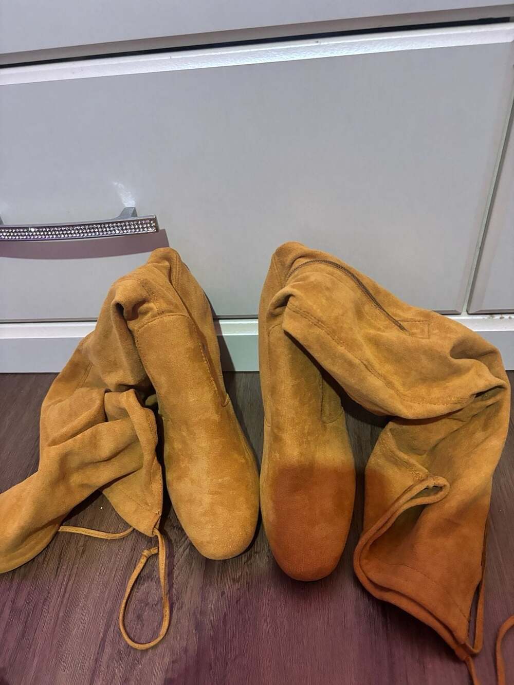 Zigi Soho Karsten Over The Knee Block Heel Boots Tan 40 (8.5-9)